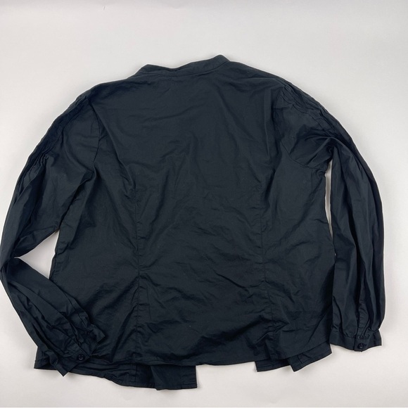 Mossimo Button Up Shirt Womens 18W Black Vneck Mock Neck - Picture 8 of 9